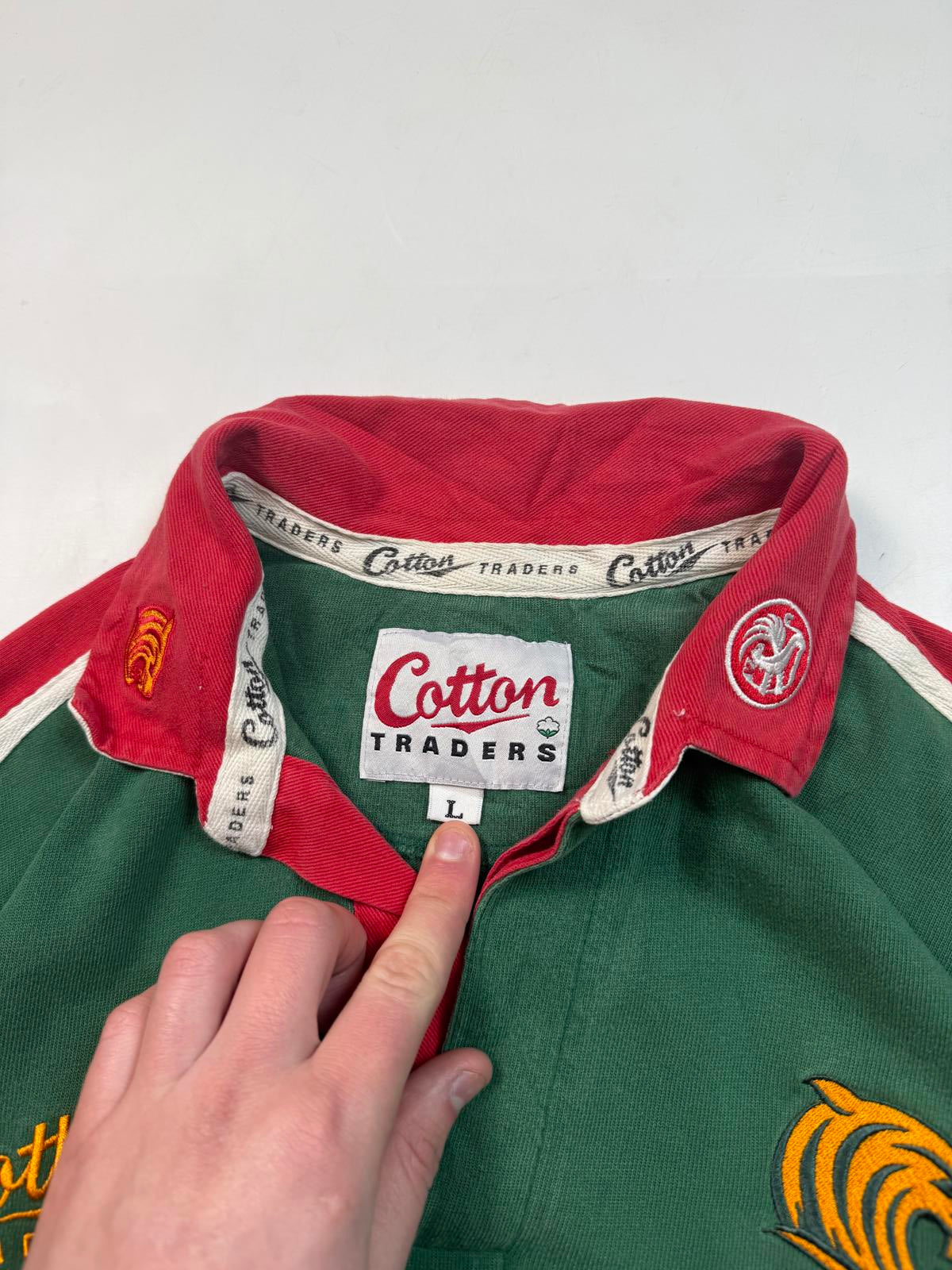 Vintage Leicester Tigers 2001/02 Cotton Traders rugby shirt (L)
