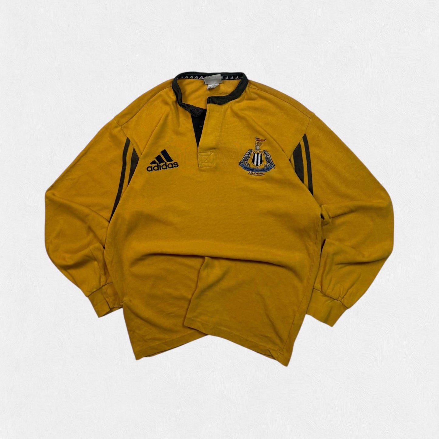 Vintage Newcastle Falcons 2000/01 Adidas rugby shirt (M)