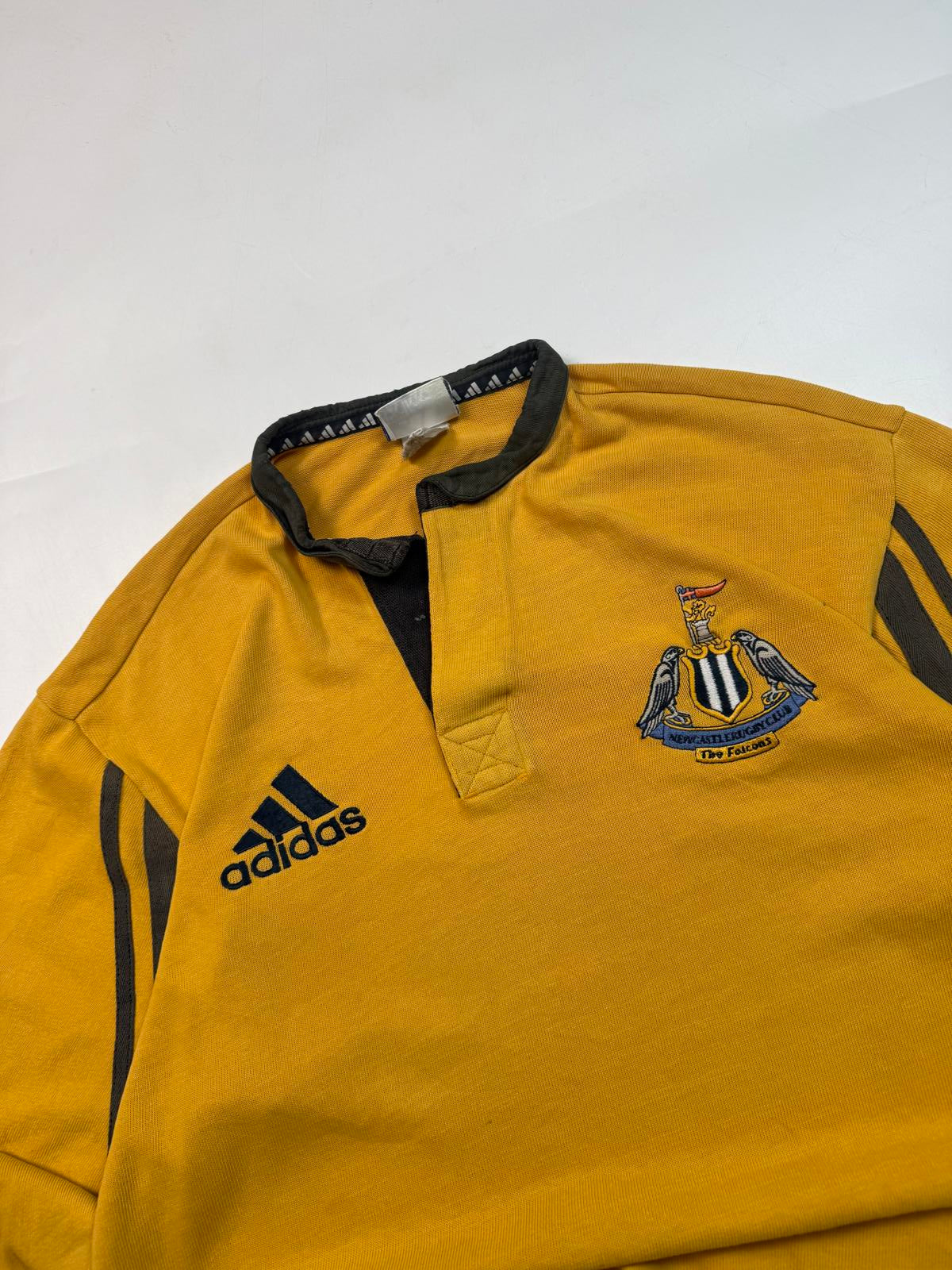 Vintage Newcastle Falcons 2000/01 Adidas rugby shirt (M)