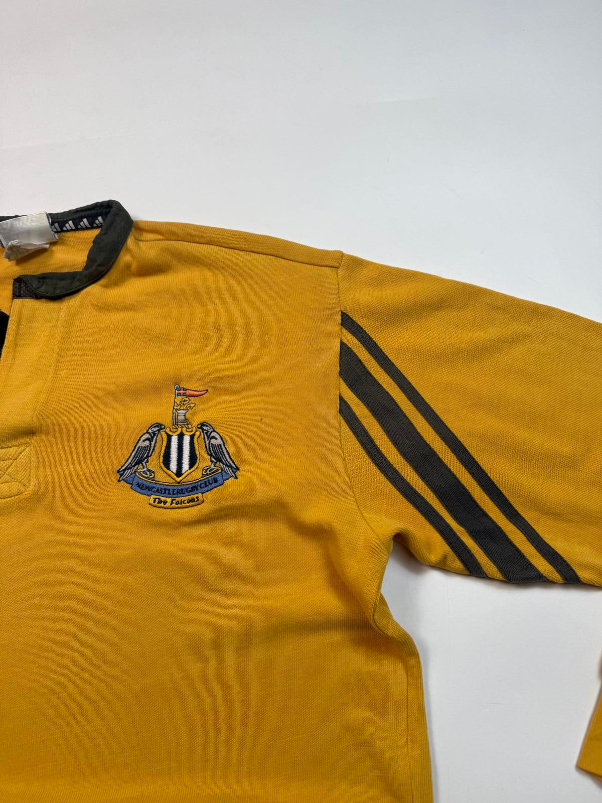 Vintage Newcastle Falcons 2000/01 Adidas rugby shirt (M)