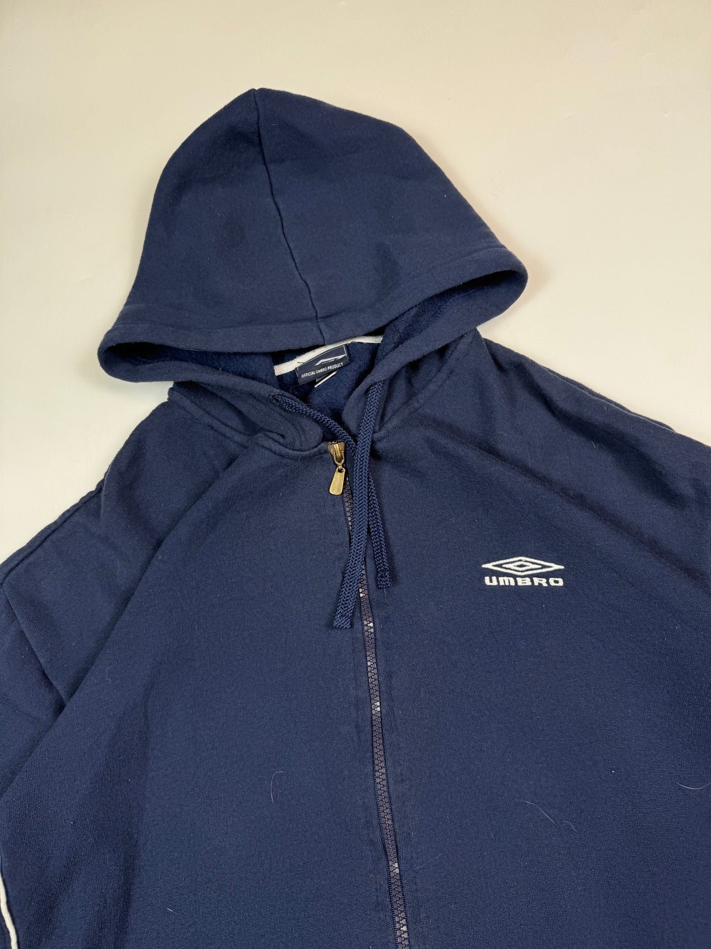 Vintage Umbro small logo full zip hoodie (XL)