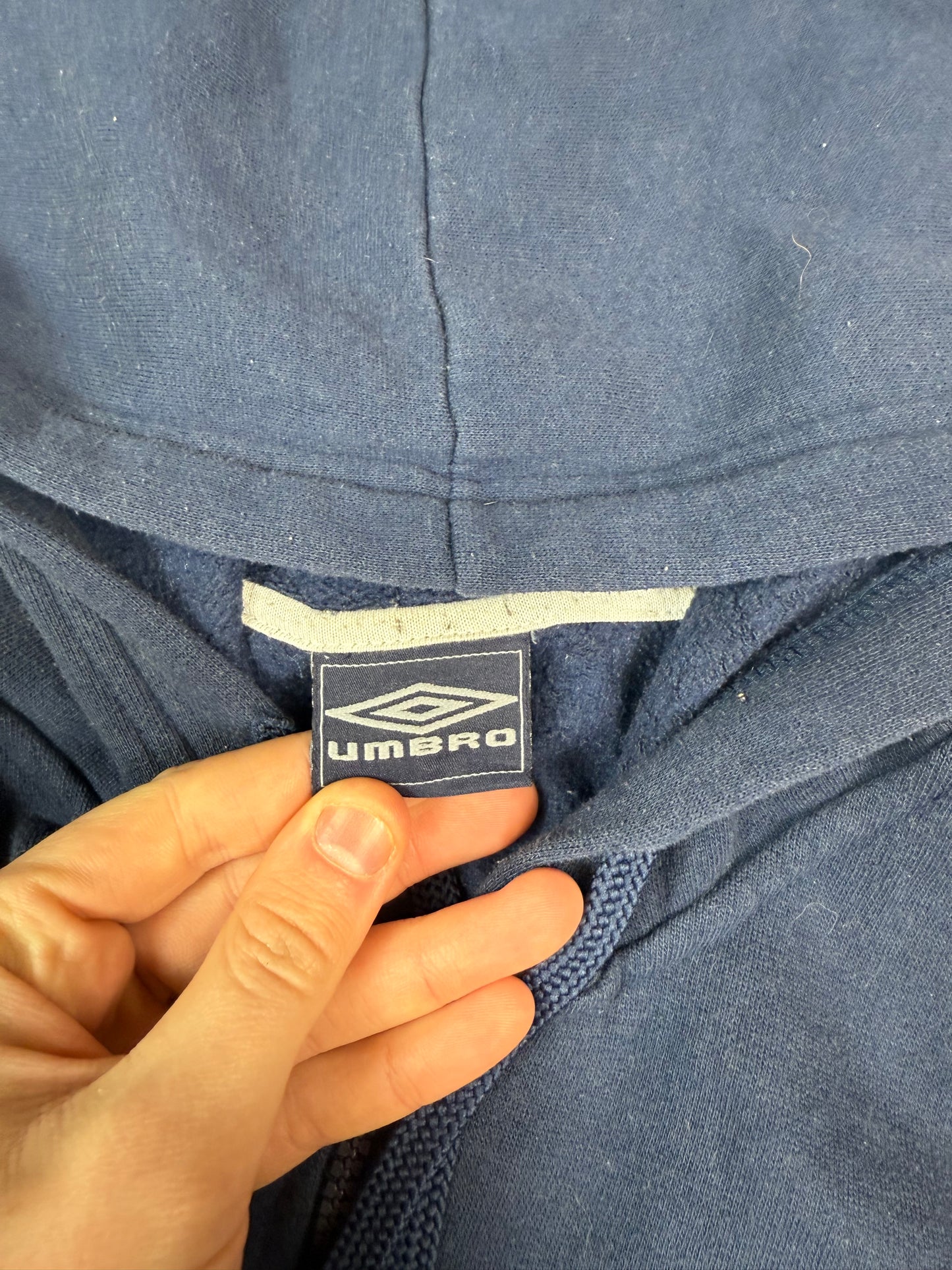 Vintage Umbro small logo full zip hoodie (XL)