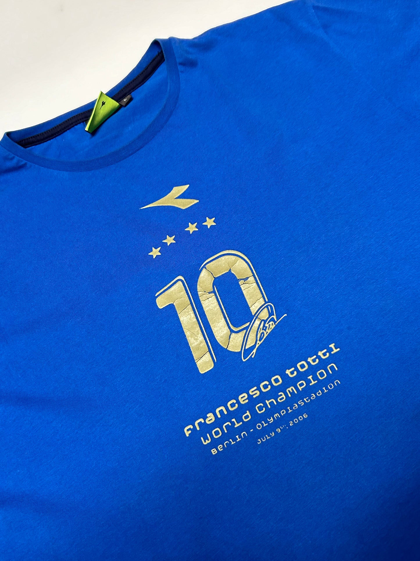 Vintage Diadora Italy Totti world cup tee (L)