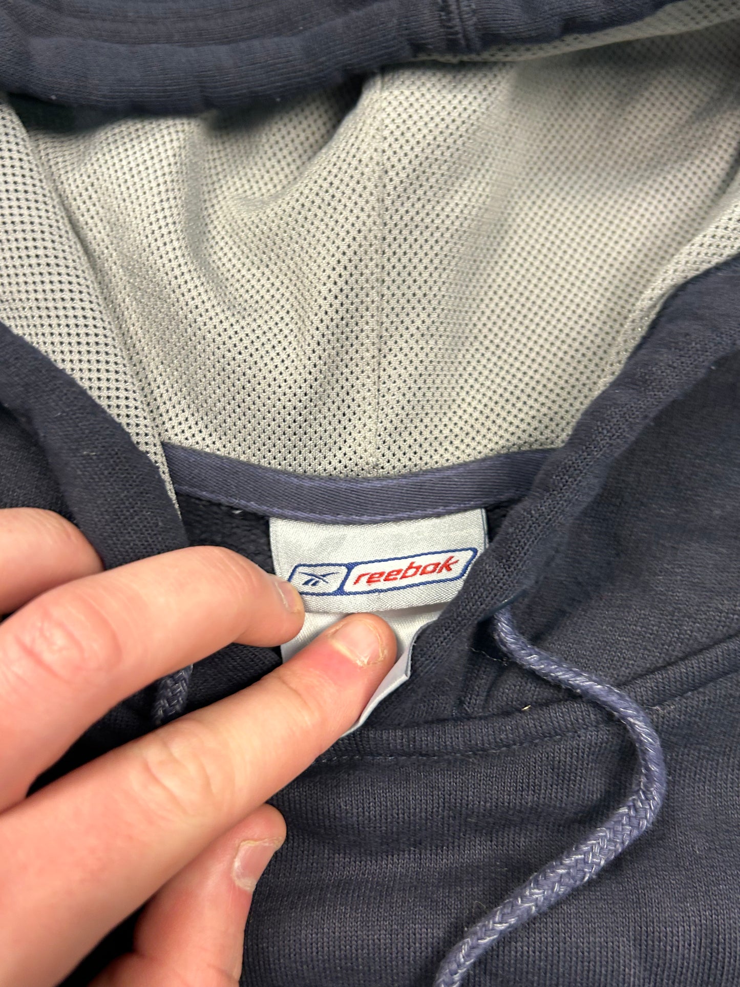 Vintage Reebok spell out hoodie (XL)