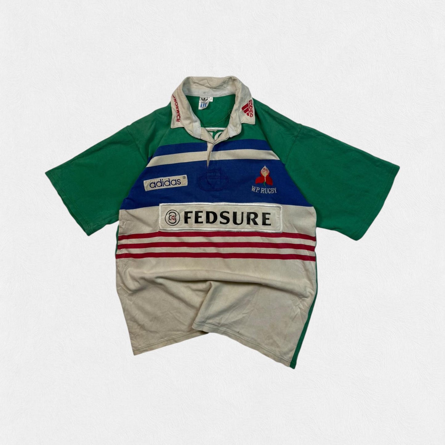 Vintage 90s Western Province Adidas rugby union shirt (XL)