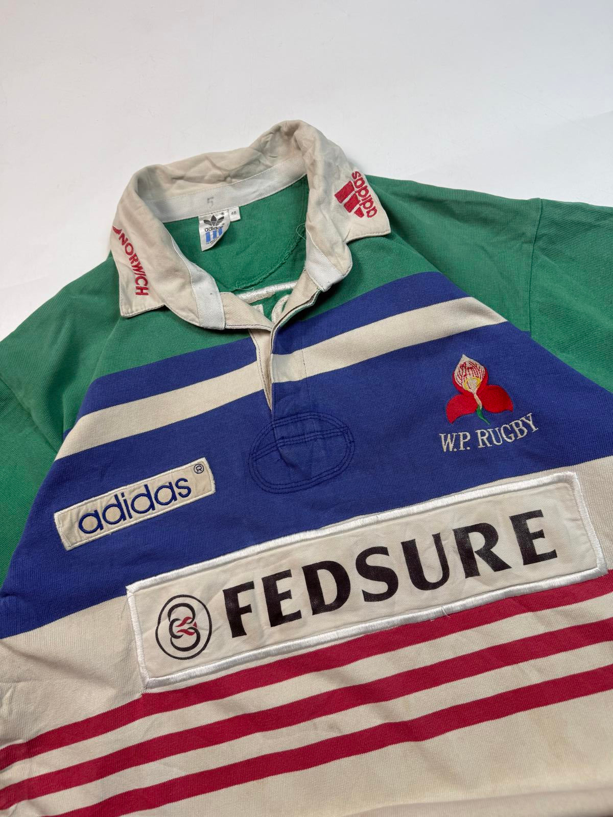 Vintage 90s Western Province Adidas rugby union shirt (XL)