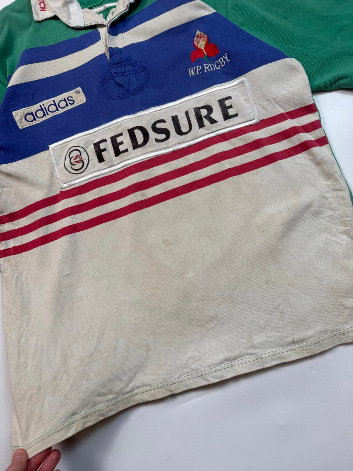 Vintage 90s Western Province Adidas rugby union shirt (XL)