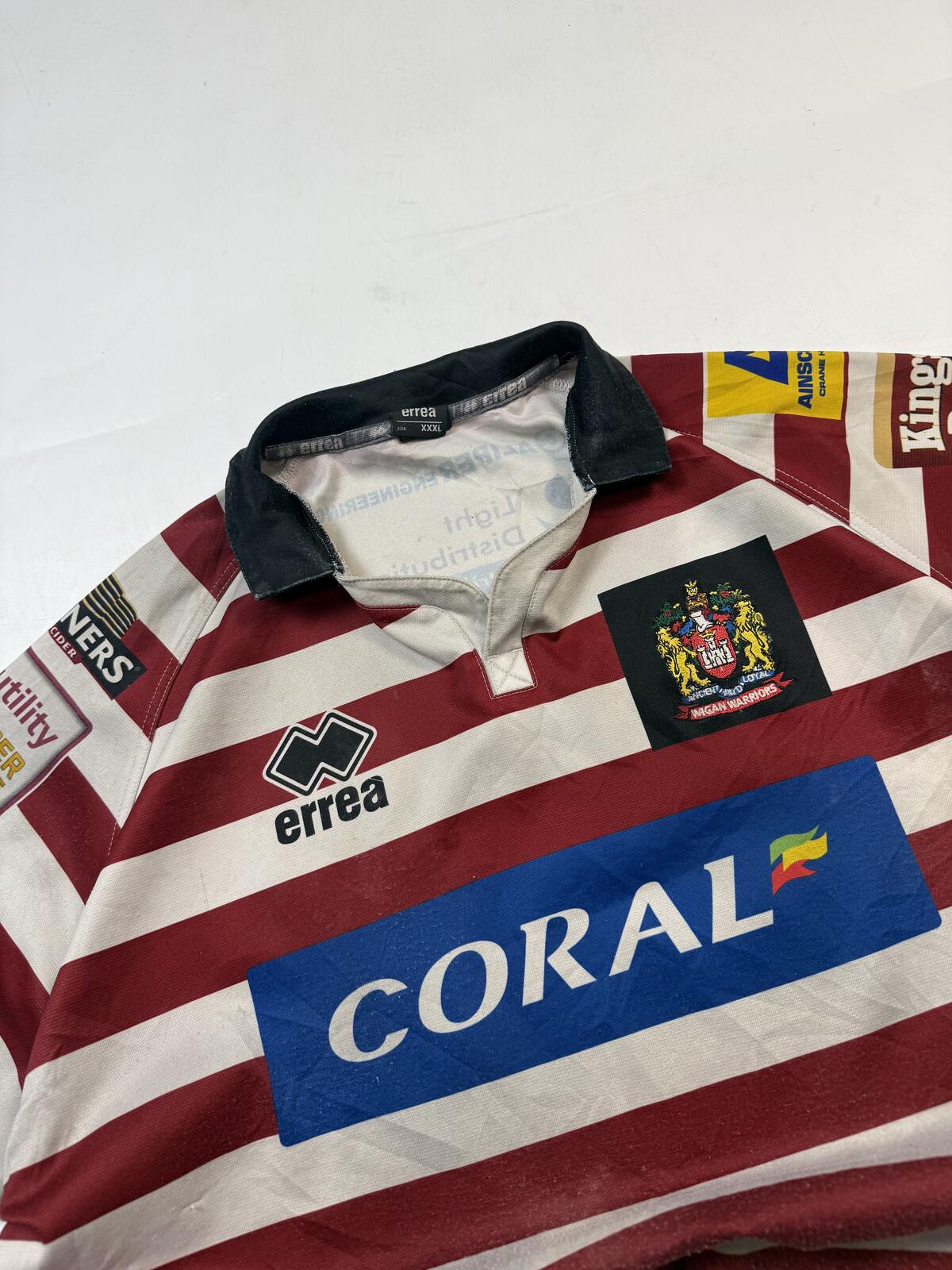 Vintage Wigan warriors 2015/16 Errea rugby league shirt (3XL)