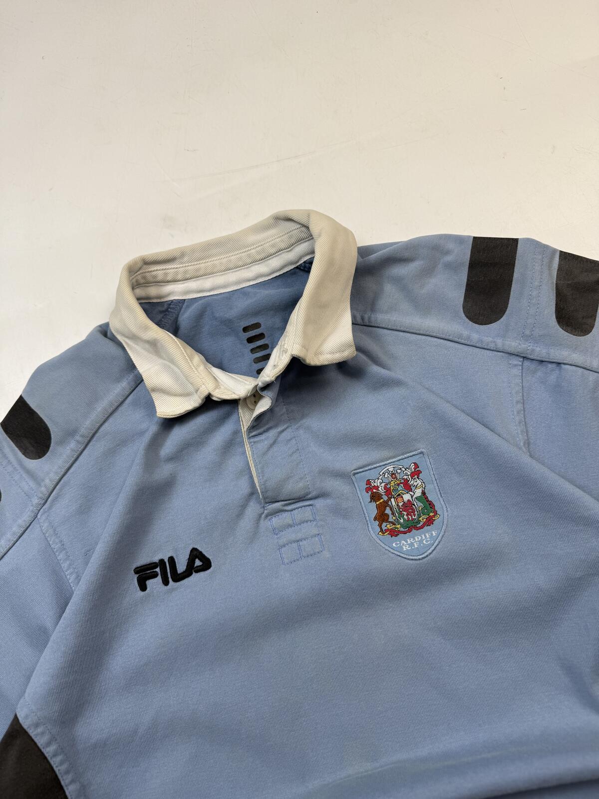 Vintage Cardiff 2000/01 Fila rugby union shirt (XS)