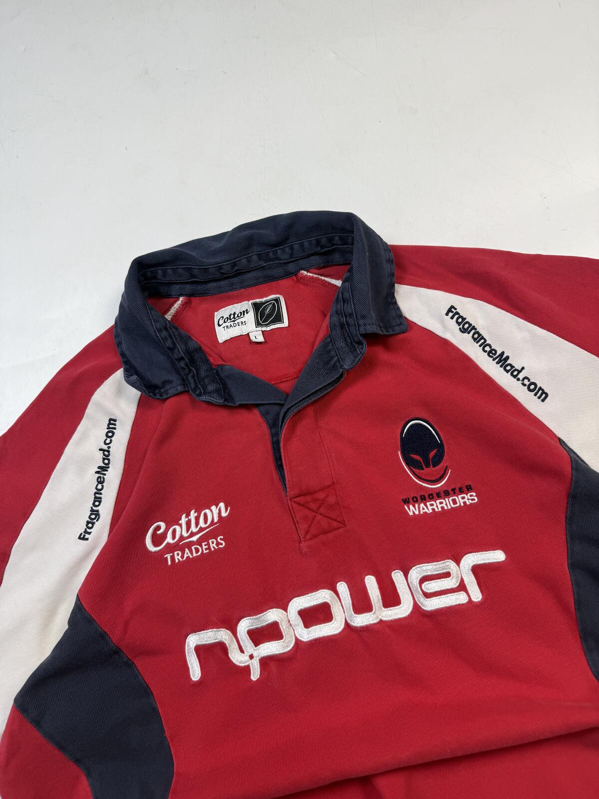 Vintage Worcester Warriors 2009/10 Cotton Traders away rugby shirt (L)