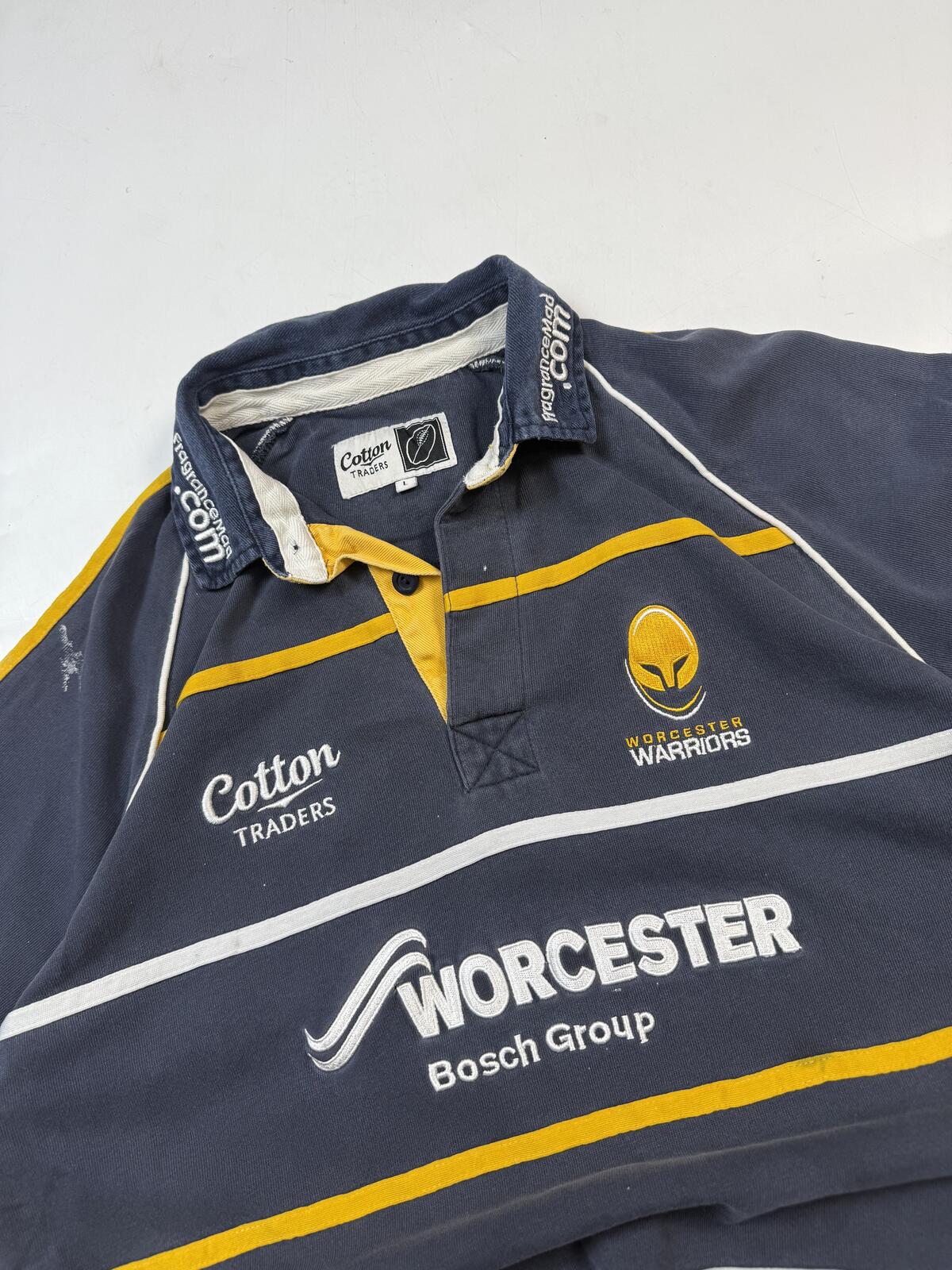 Worcester Warriors 2011/12 Cotton Traders rugby union shirt (L)