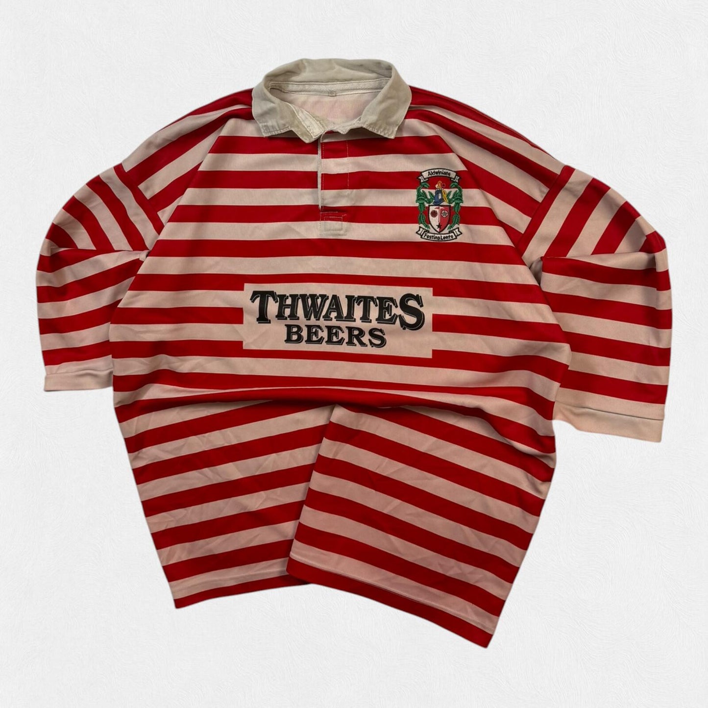 Vintage 80s Aldwinians Manchester rugby union shirt (XXL)