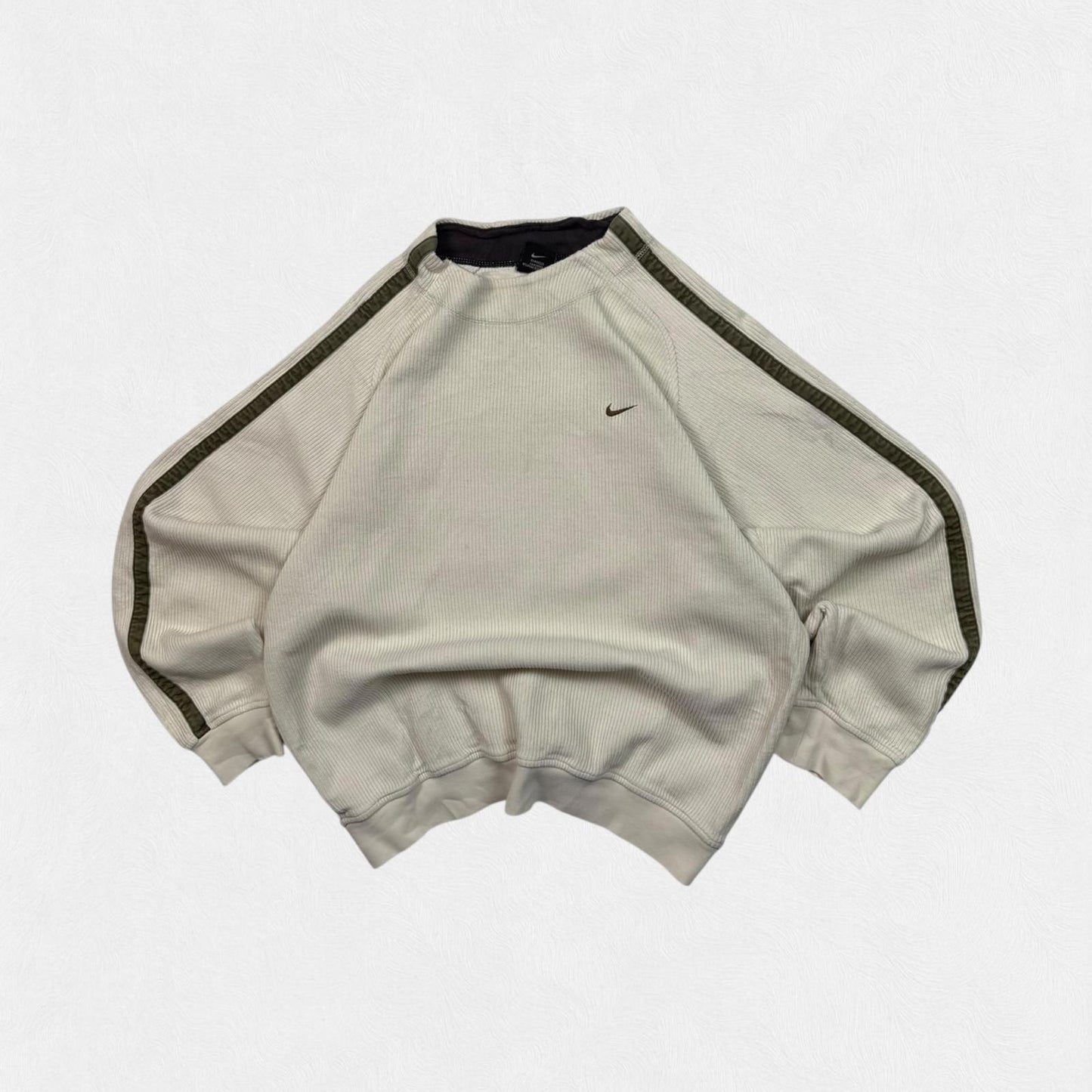 Vintage Nike mini swoosh ribbed sweatshirt (M)