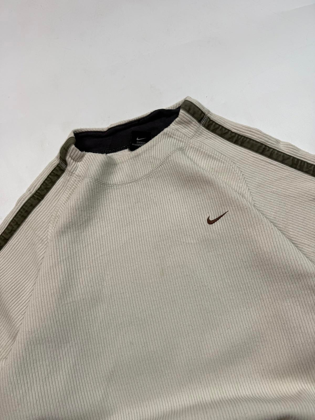 Vintage Nike mini swoosh ribbed sweatshirt (M)