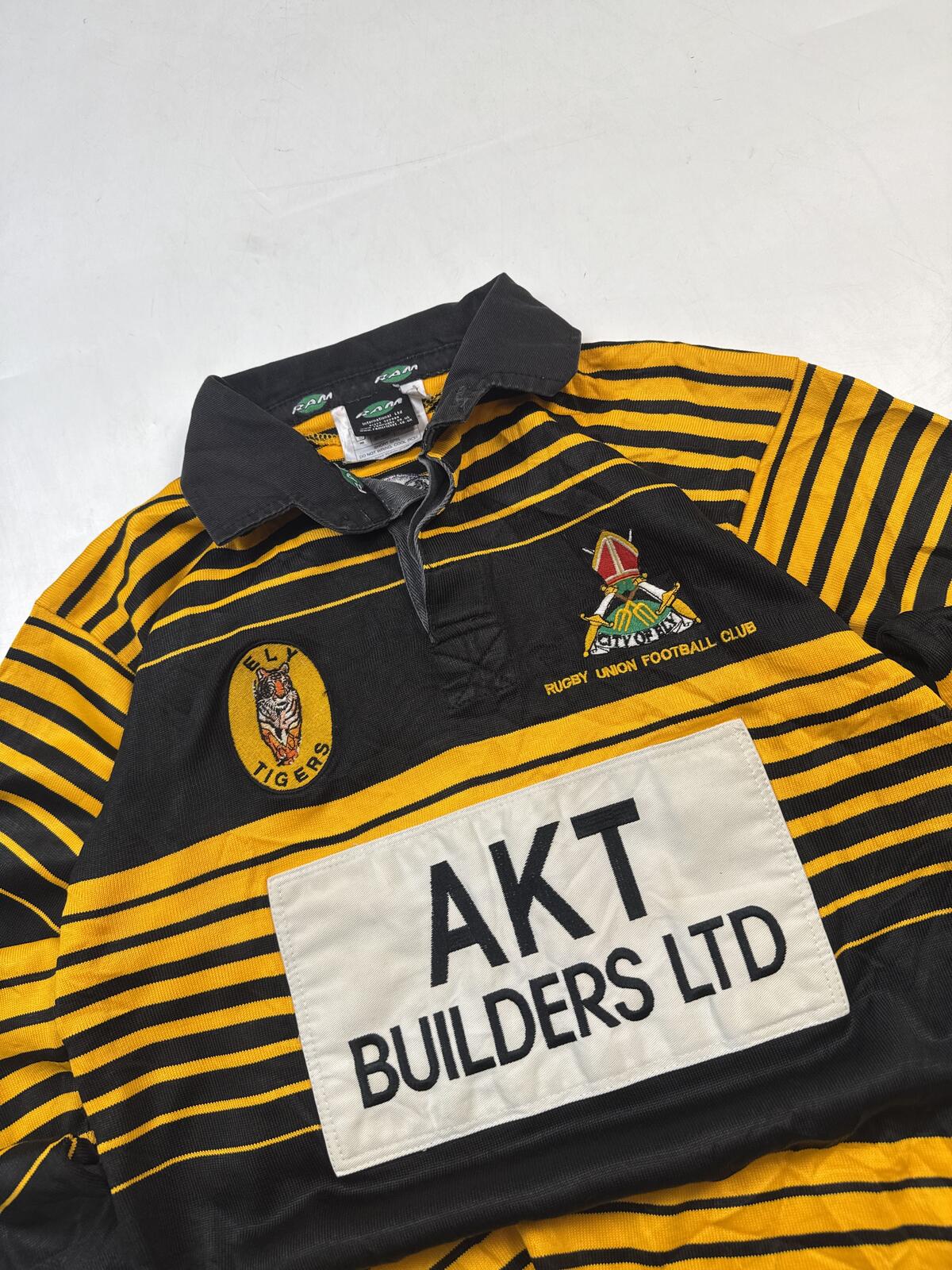 Vintage 90s Ely Tigers rugby union shirt (S)