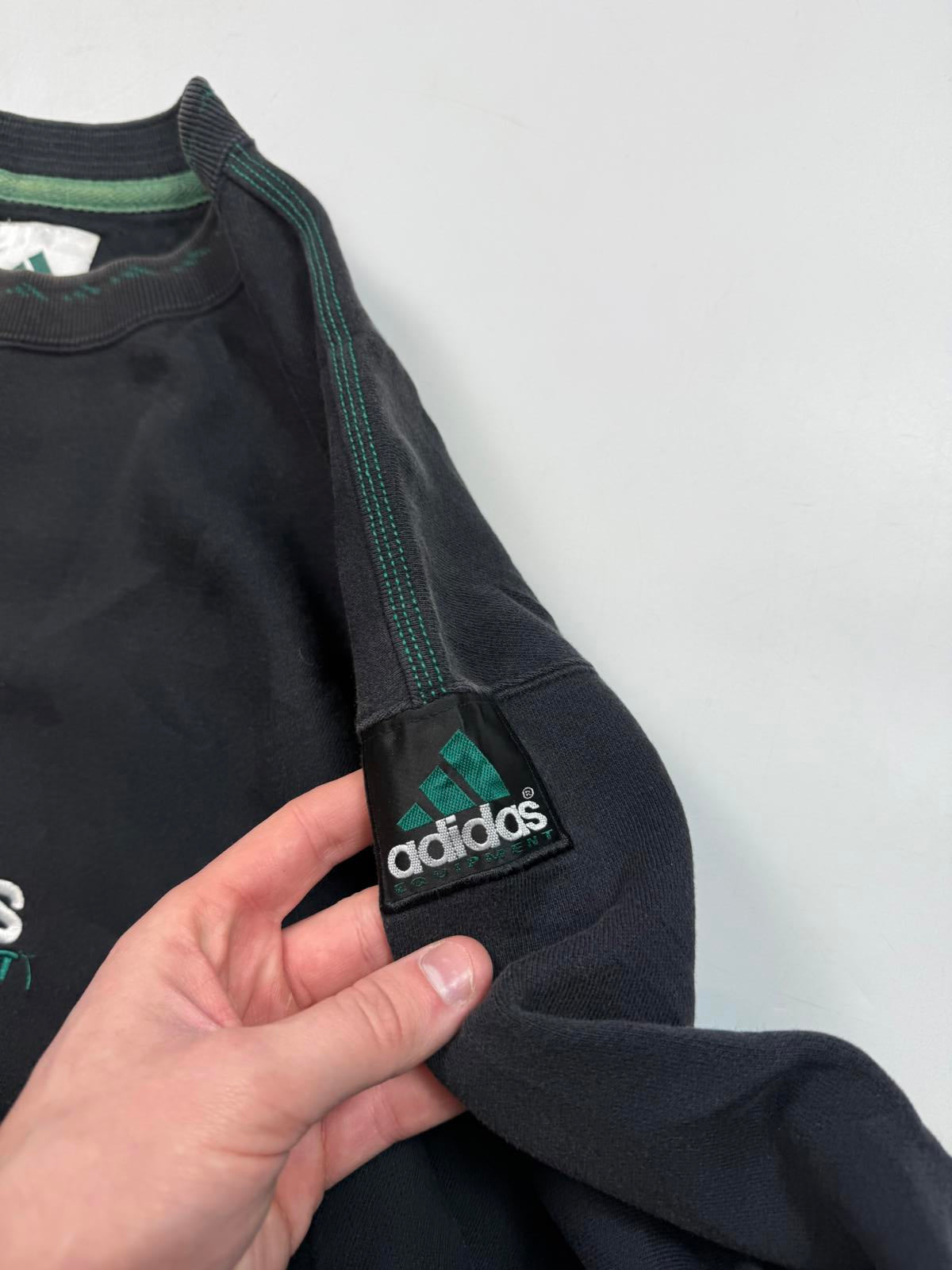 Vintage 90s adidas equipment centre logo sweatshirt (S)