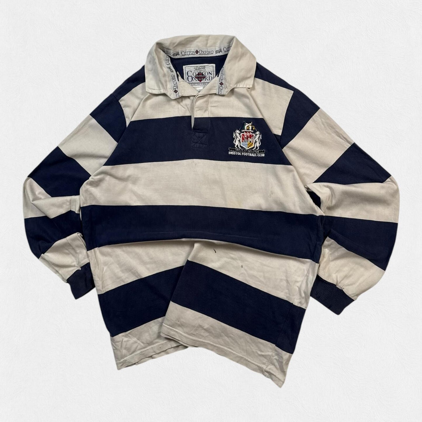 Vintage Bristol 1997/98 Cotton Oxford rugby shirt (L)