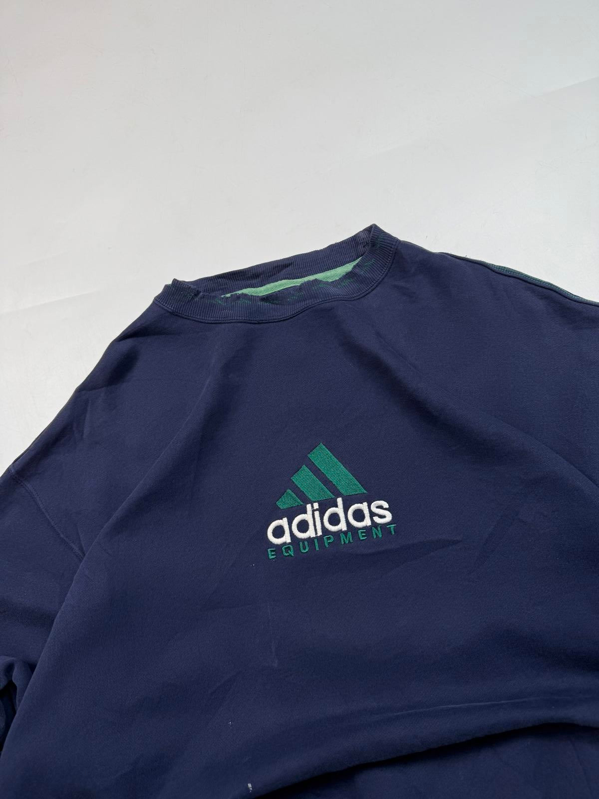Vintage 90s adidas equipment centre logo sweatshirt (L)