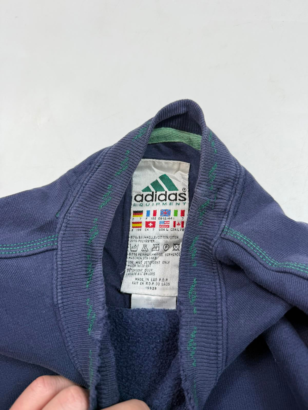 Vintage 90s adidas equipment centre logo sweatshirt (L)