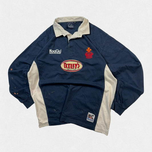 Vintage Llanelli scarlets 2000-02 Kooga away rugby shirt (XL)