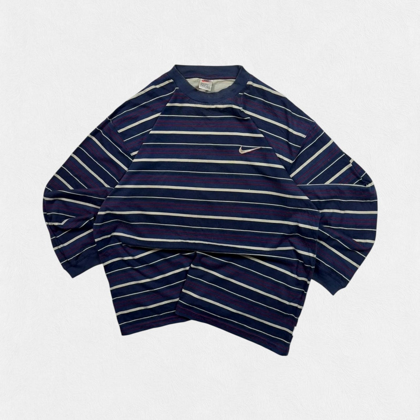 Vintage 90s Nike striped long sleeve tee (XL)