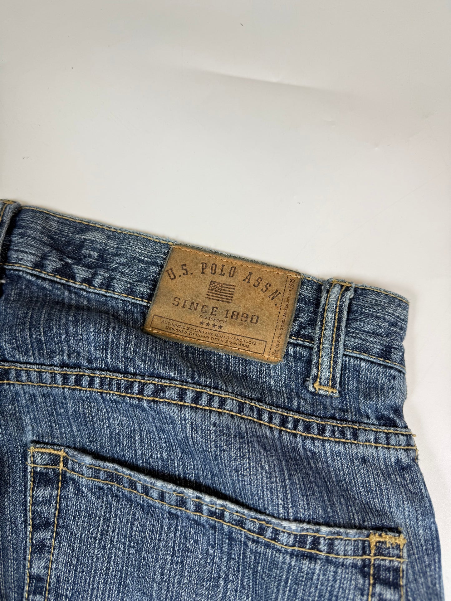 Vintage US polo ASSN baggy jeans (W32)