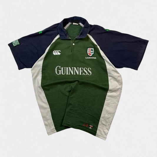 Vintage London Irish 2004/05 Canterbury Guinness rugby shirt (XXL)