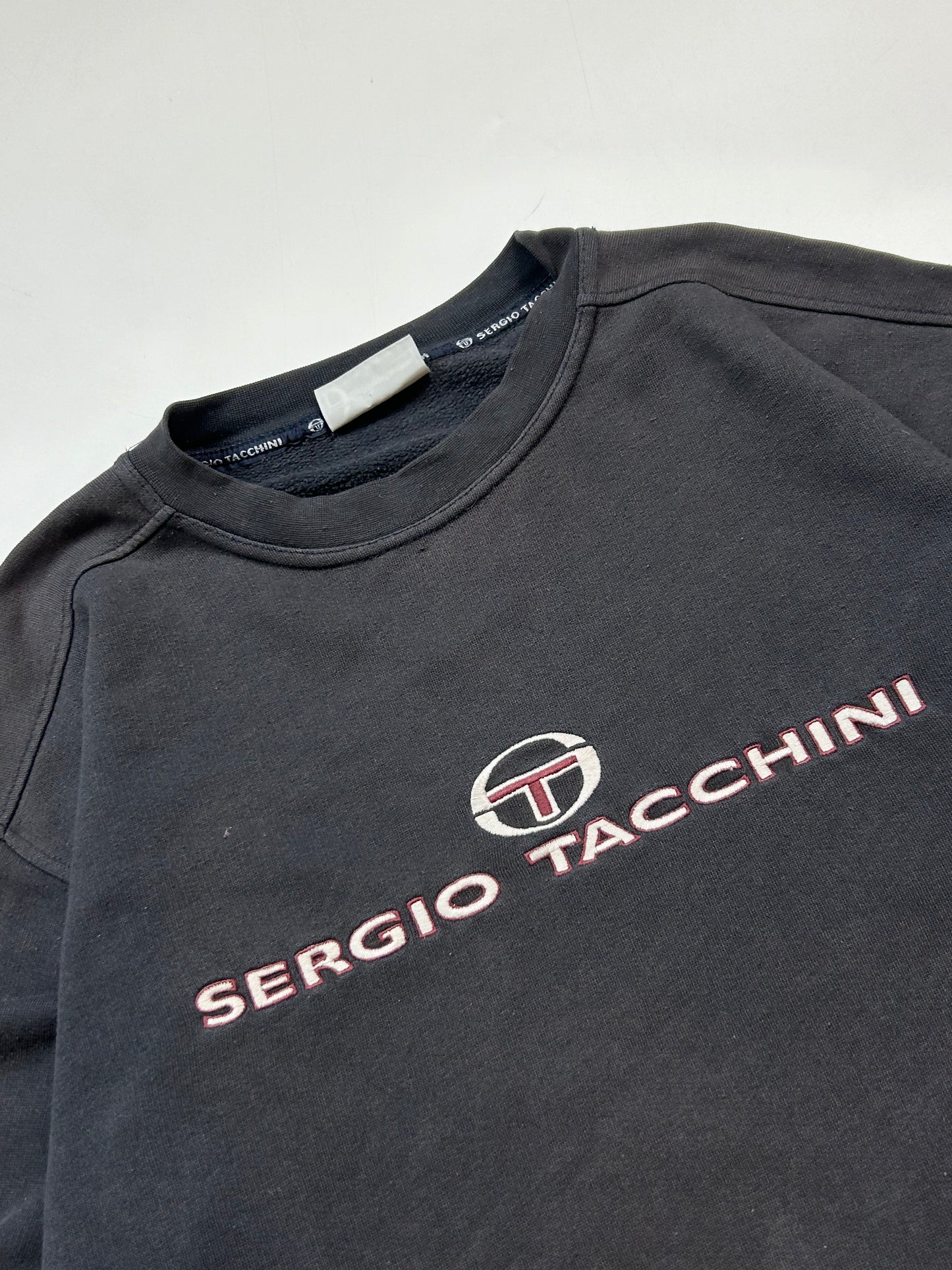 Vintage Sergio Tacchini spell out sweatshirt (S)