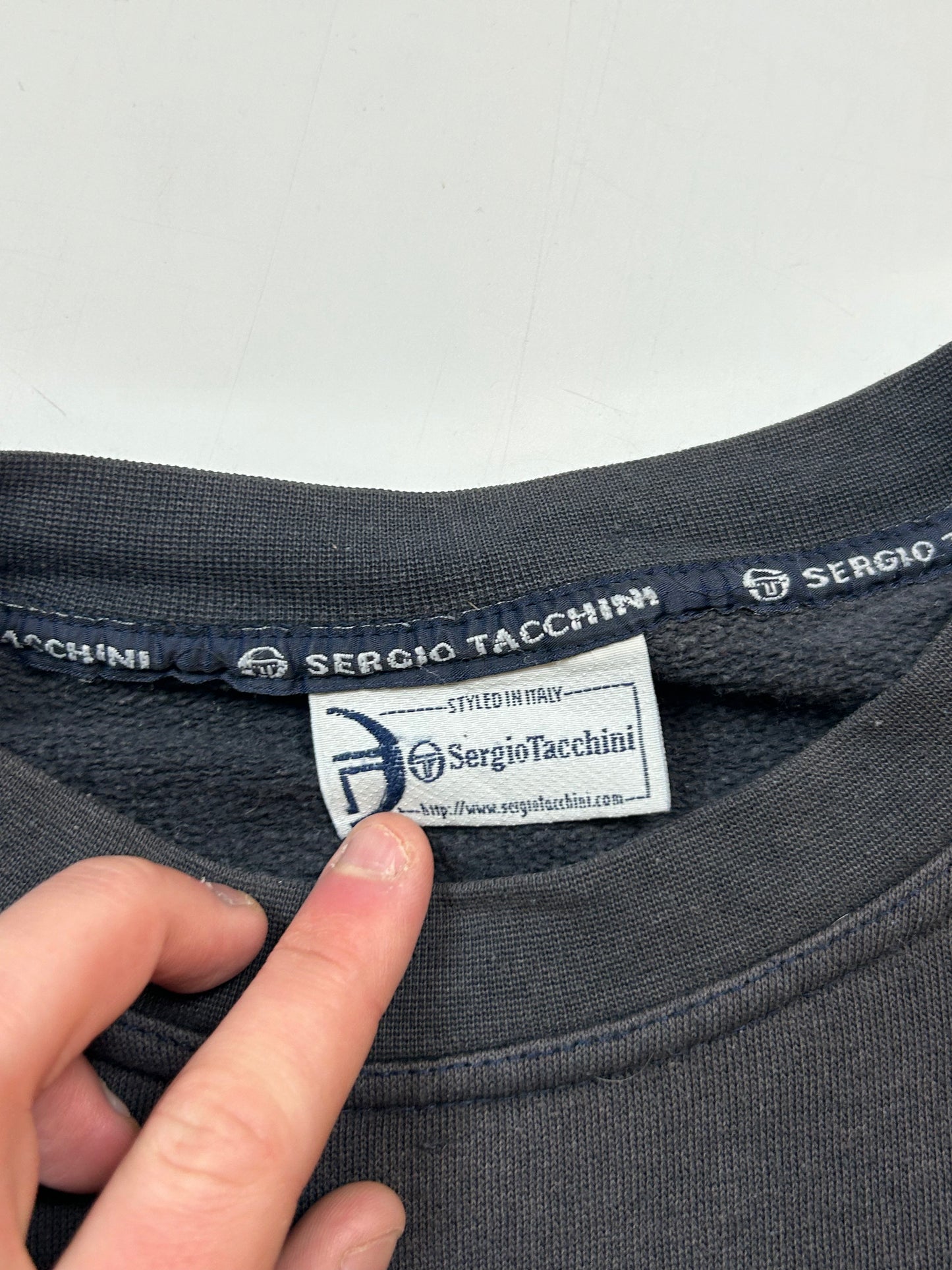 Vintage Sergio Tacchini spell out sweatshirt (S)