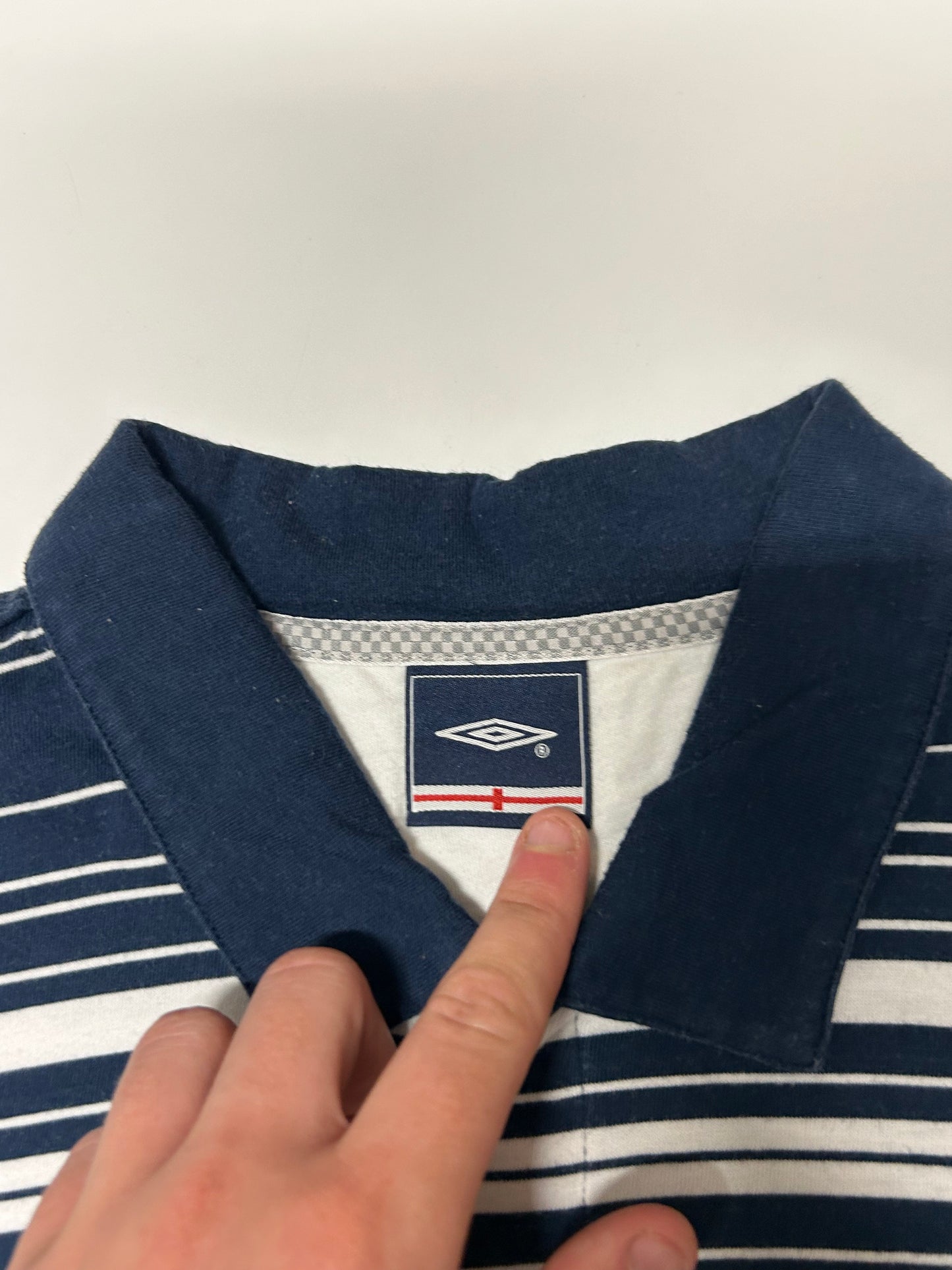 Vintage England 2004-06 Umbro polo shirt (XL)