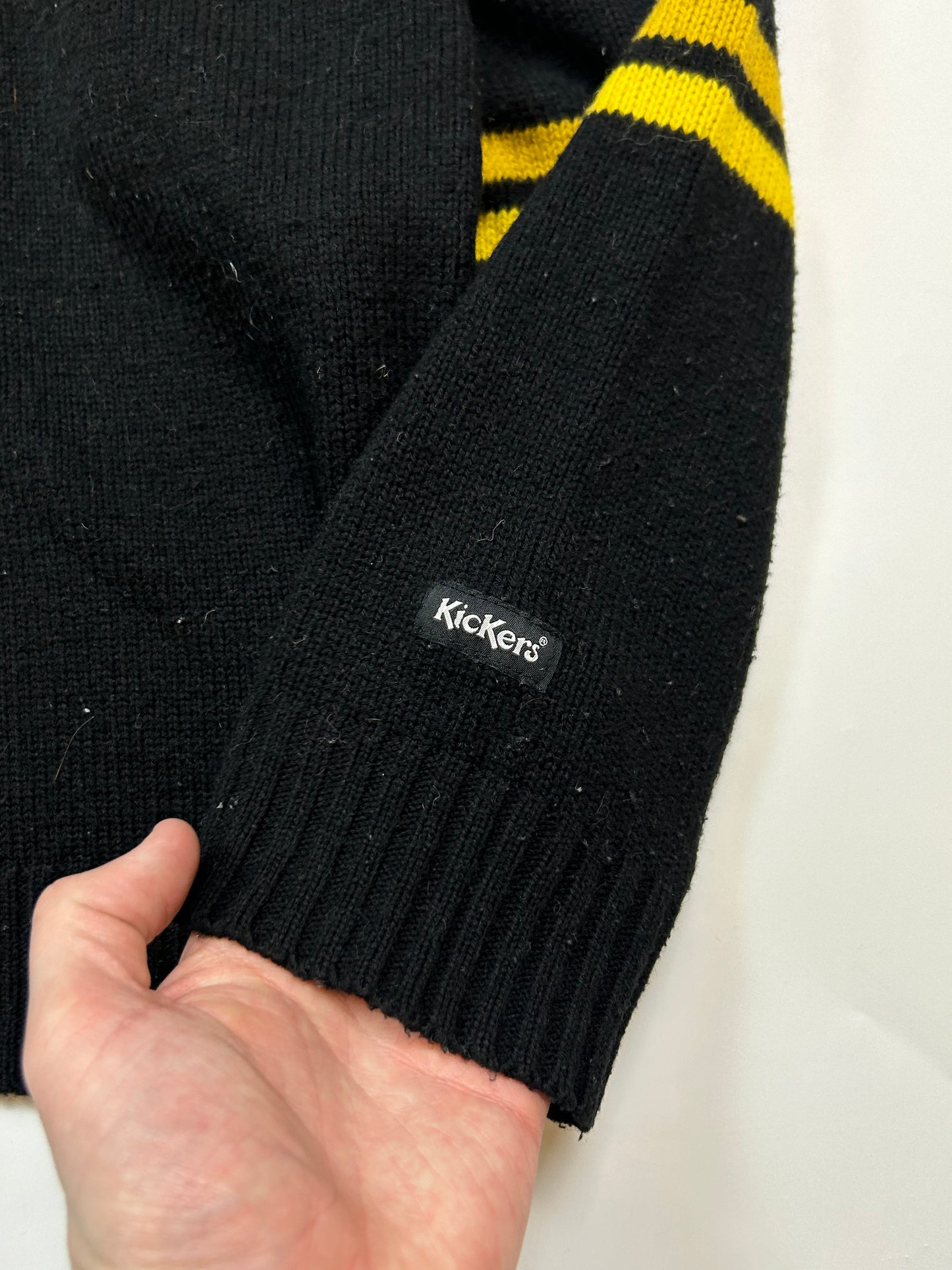 Vintage Kickers spell out knit sweater (L)