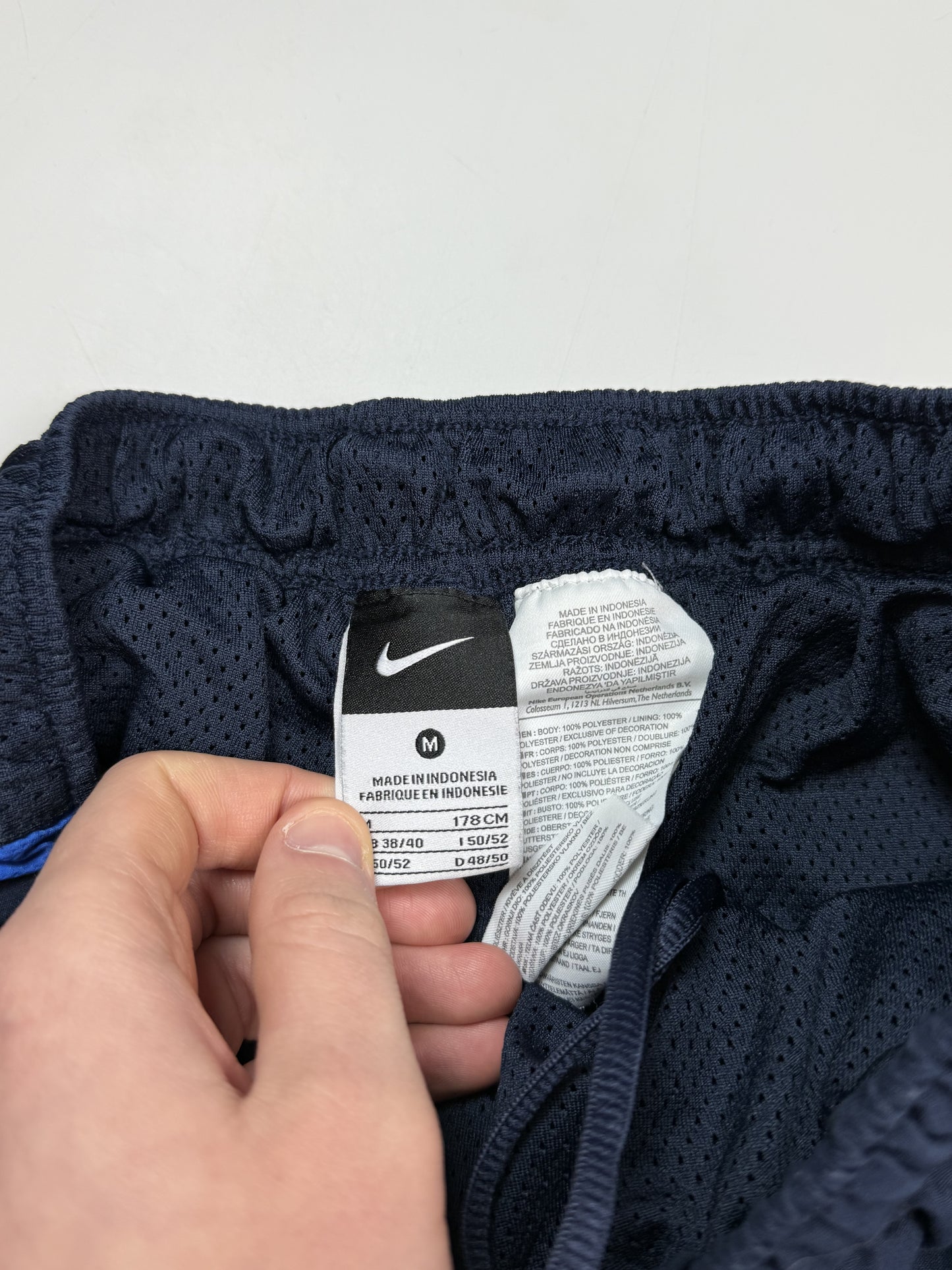 Vintage Nike football side stripe track pants (M)