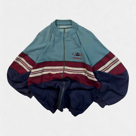 Vintage 90s Adidas originals colour block track top (L)