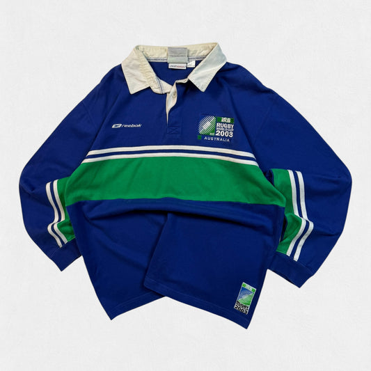 Vintage Australia rugby world cup 2003 Reebok rugby shirt (M)