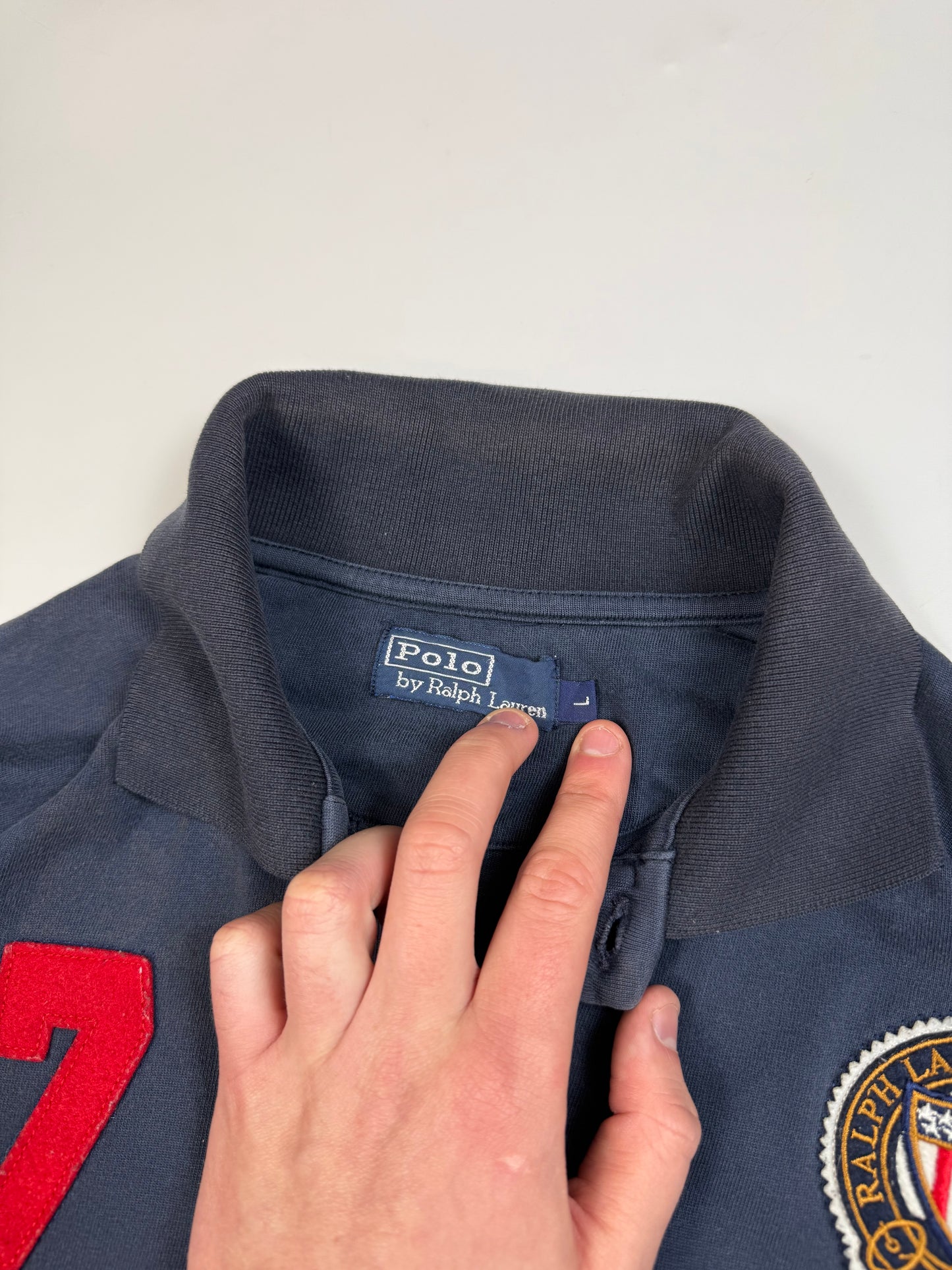 Vintage Ralph Lauren polo jeans co l/s polo shirt (L)