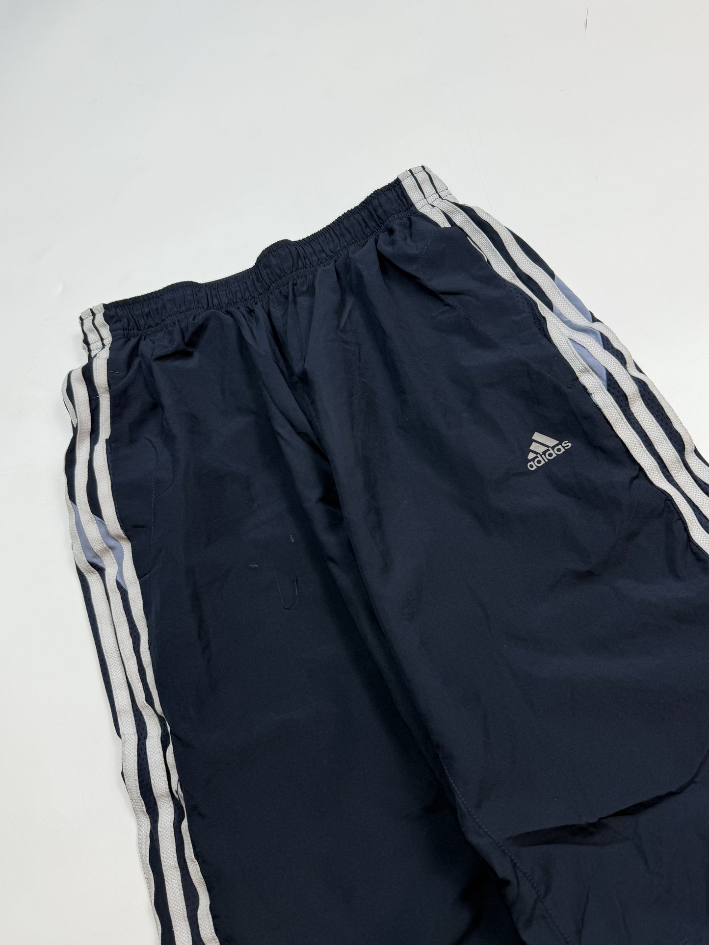 Vintage Adidas side stripe baggy track pants (S)