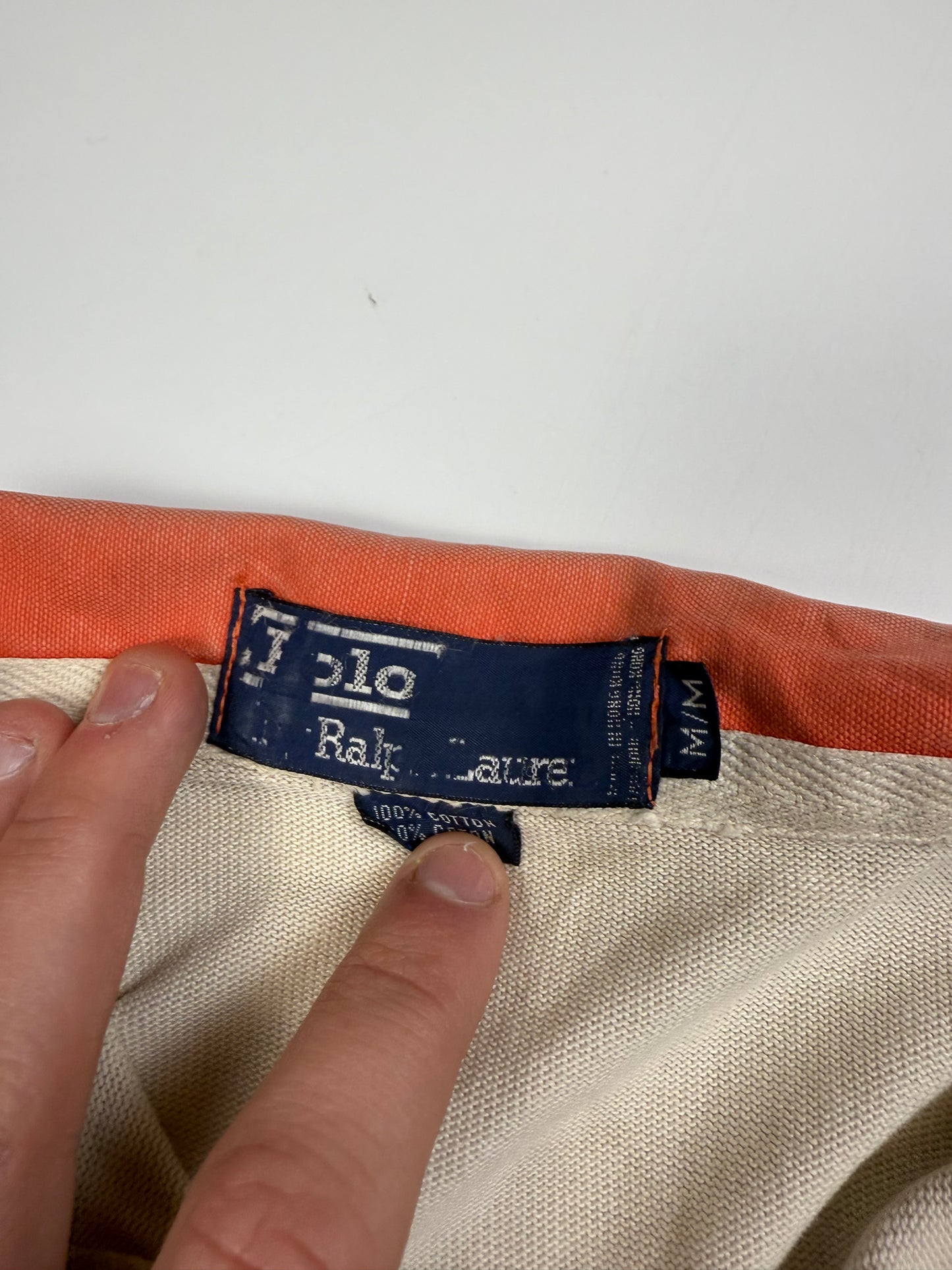 Vintage 90s Polo Ralph Lauren striped rugby polo shirt (M)