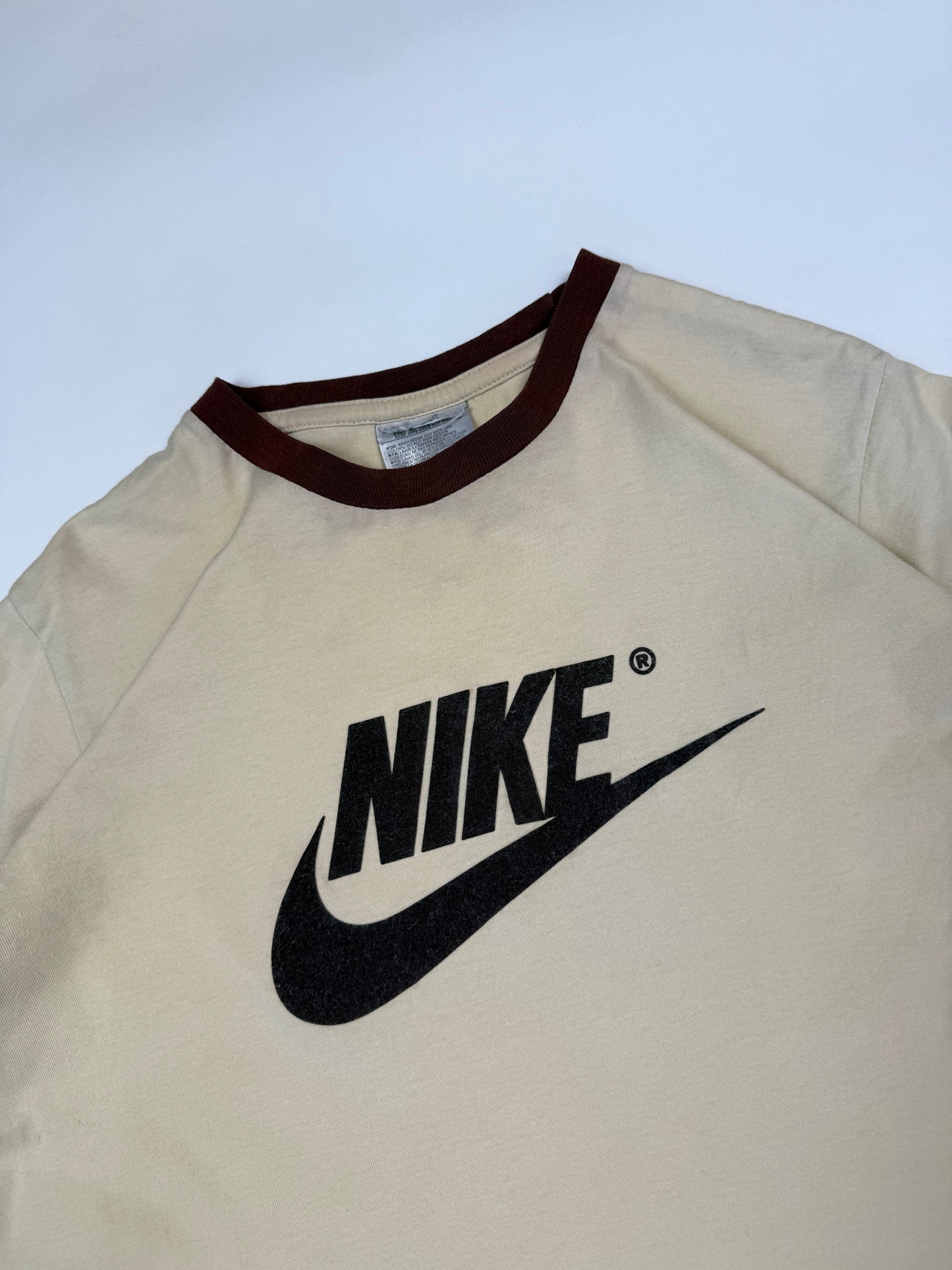 Vintage 90s Nike spell out ringer tee (XS)