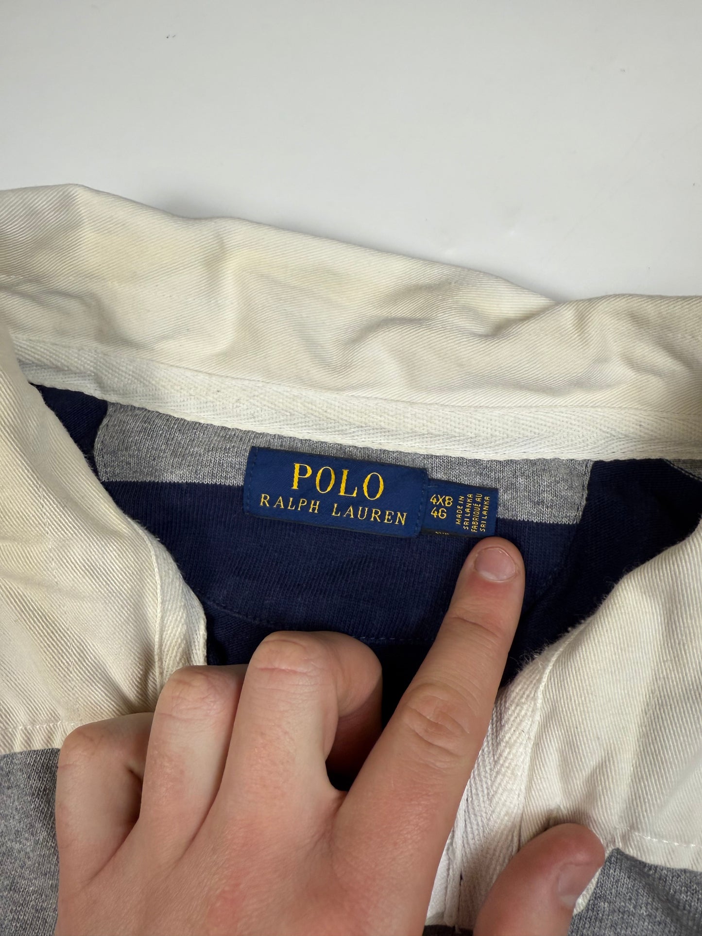 Polo Ralph Lauren striped rugby polo shirt (4XL)