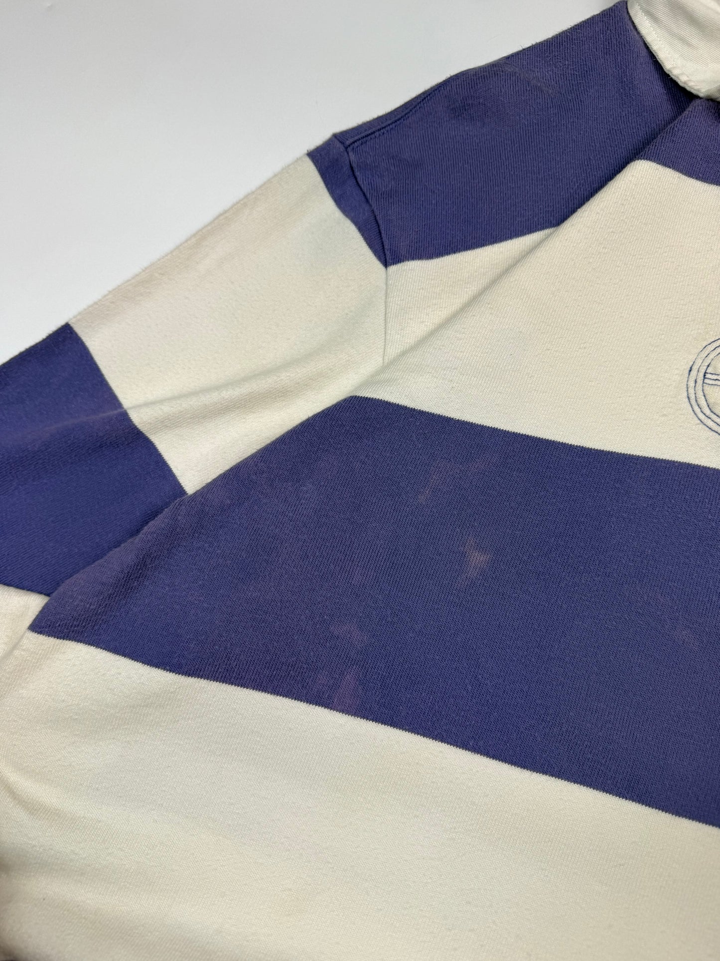 Vintage Polo Ralph Lauren striped rugby polo shirt (XL)