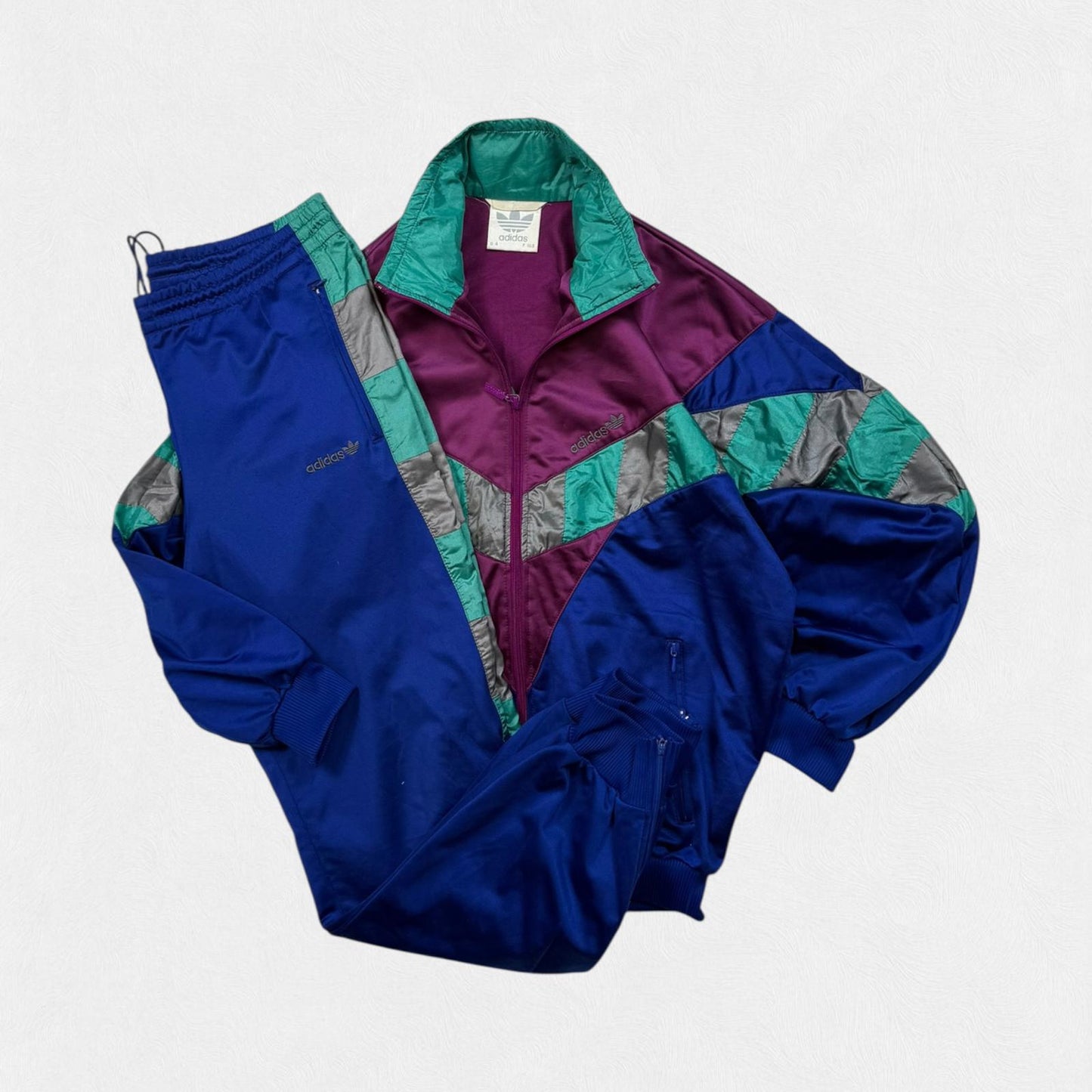 Vintage 90s adidas originals abstract tracksuit (S)