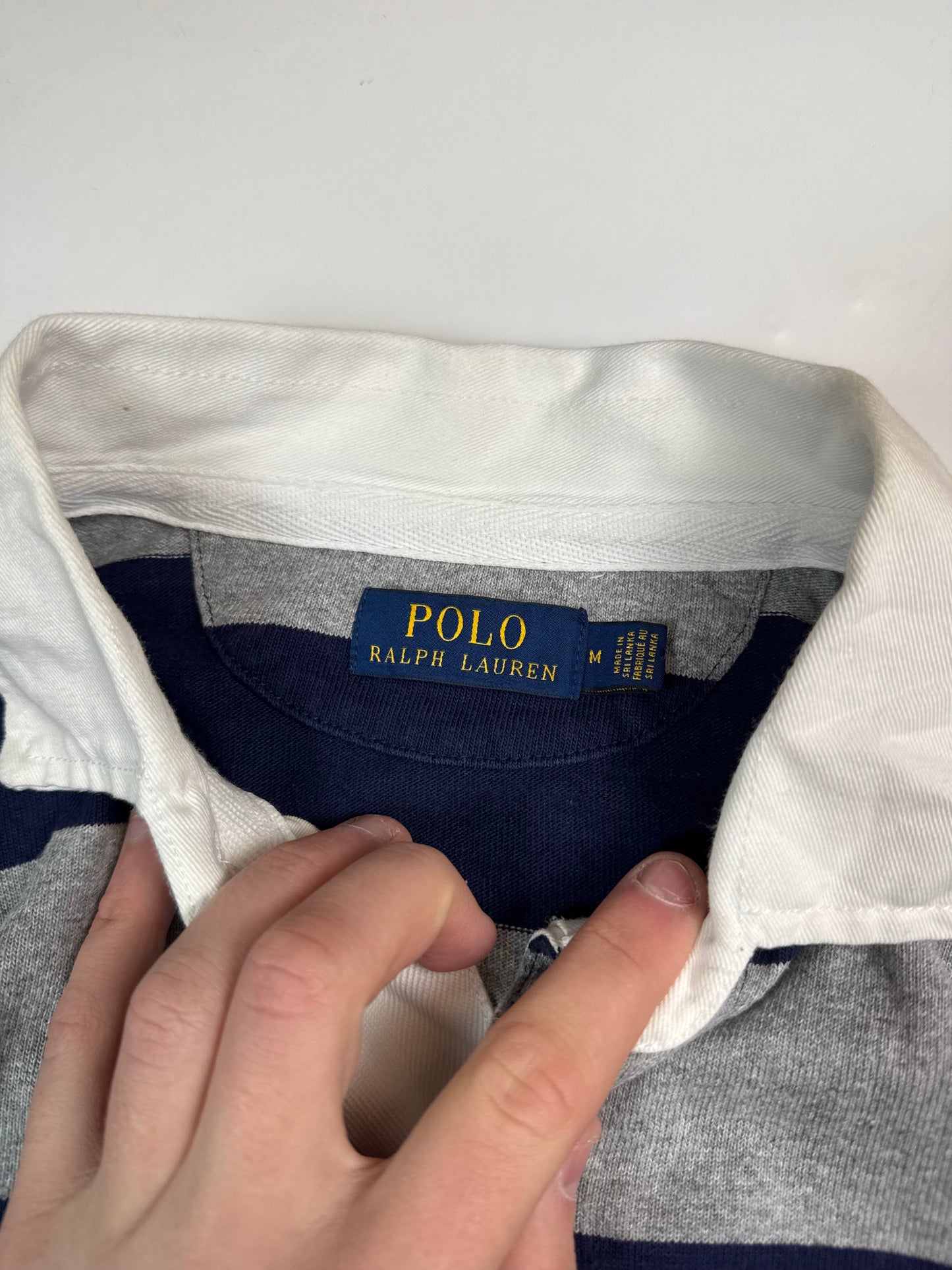 Polo Ralph Lauren striped rugby polo shirt (M)