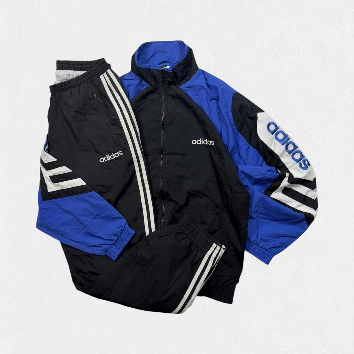Vintage 90s adidas originals colour block tracksuit (L)