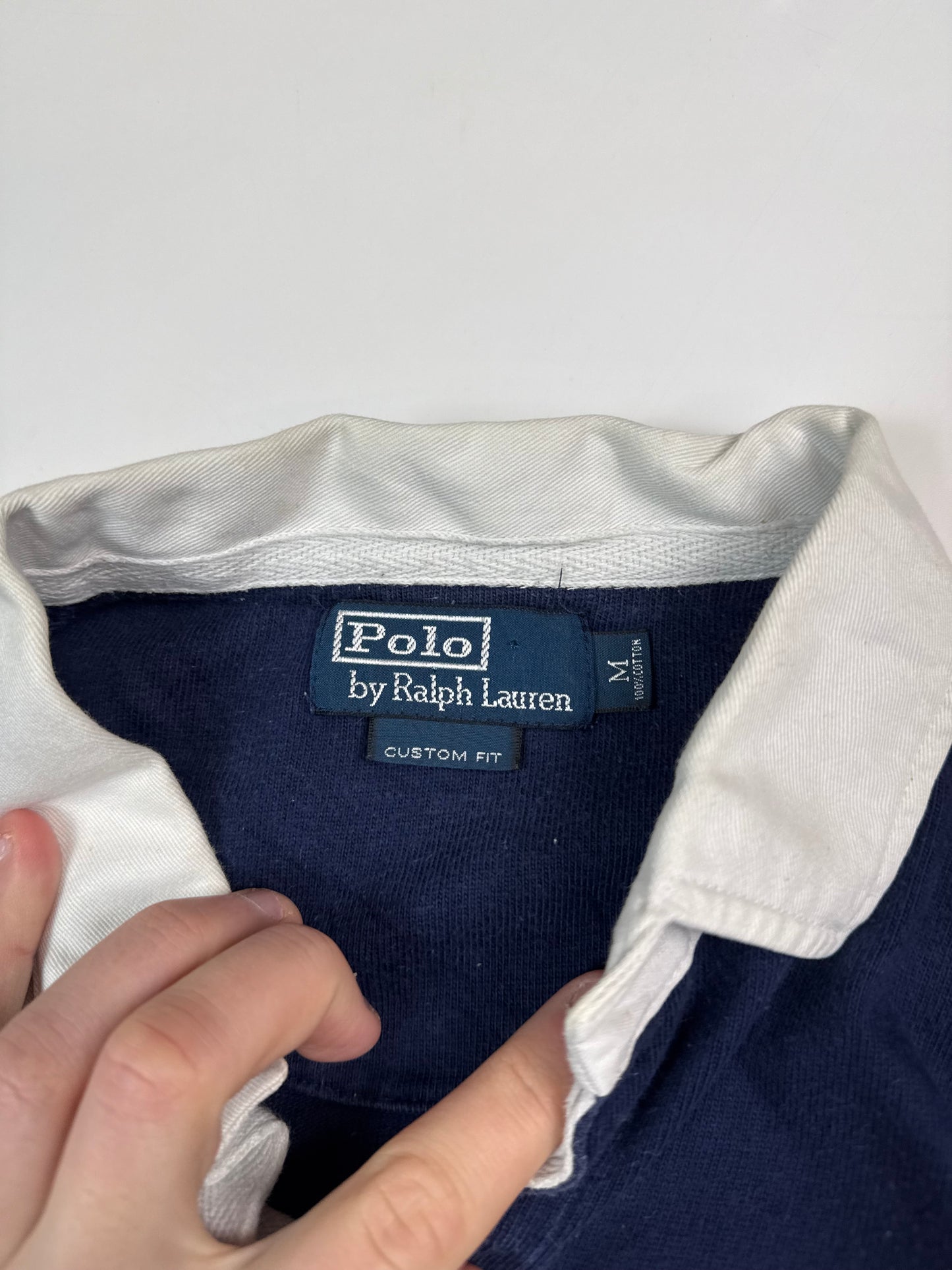 Vintage Polo Ralph Lauren striped rugby polo shirt (M)