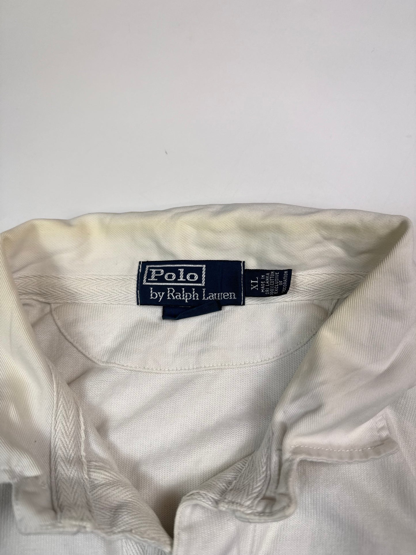 Vintage Polo Ralph Lauren NYC striped rugby polo shirt (XL)