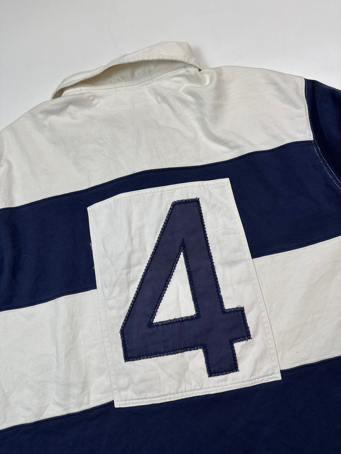 Vintage Polo Ralph Lauren NYC striped rugby polo shirt (XL)