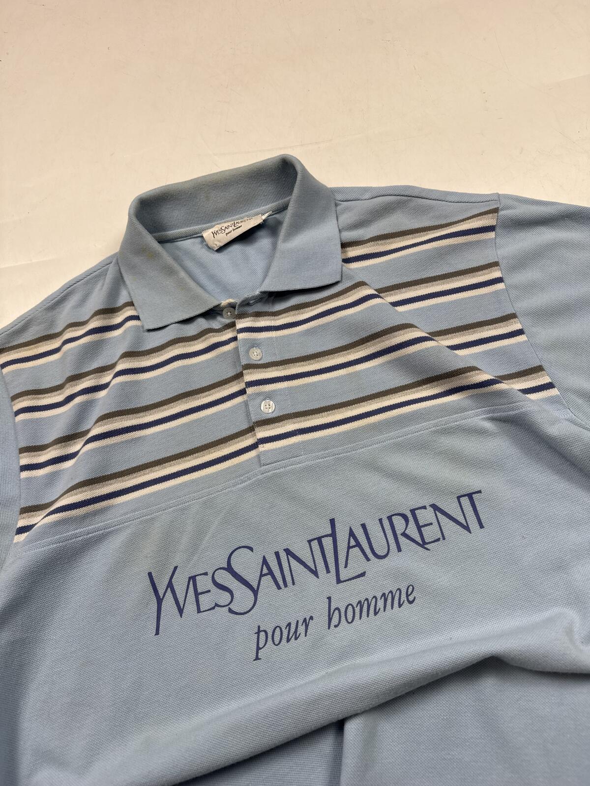 Vintage Y2K Yves saint laurent YSL polo shirt (L)