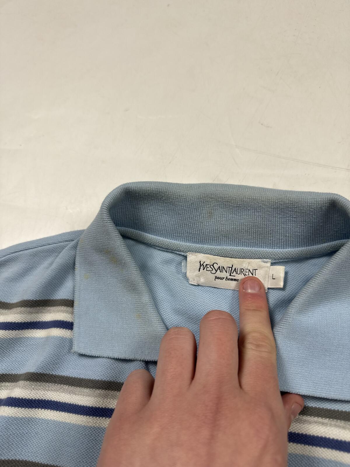 Vintage Y2K Yves saint laurent YSL polo shirt (L)
