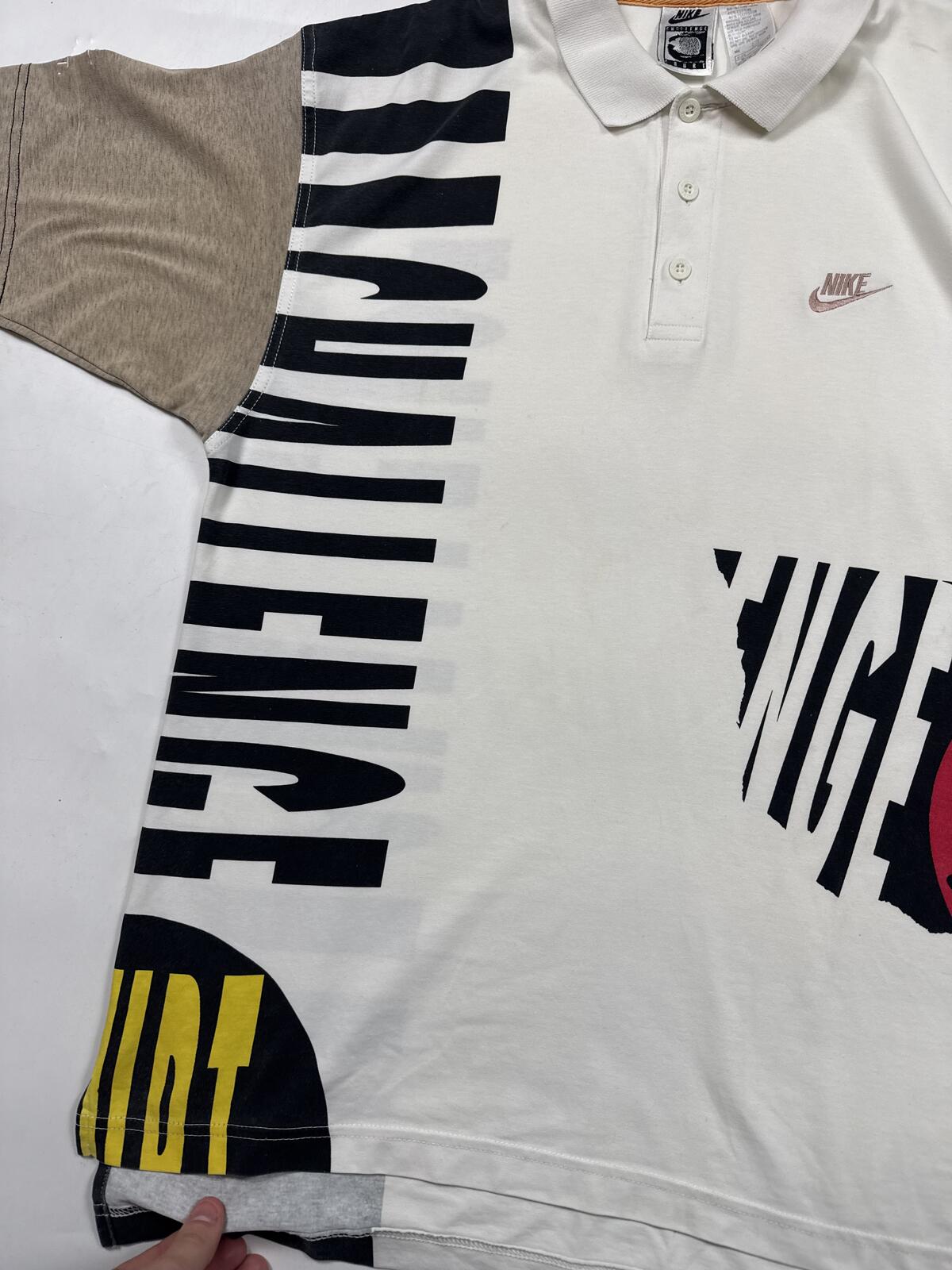 Vintage 90s Nike challenger court agassi polo shirt (M))