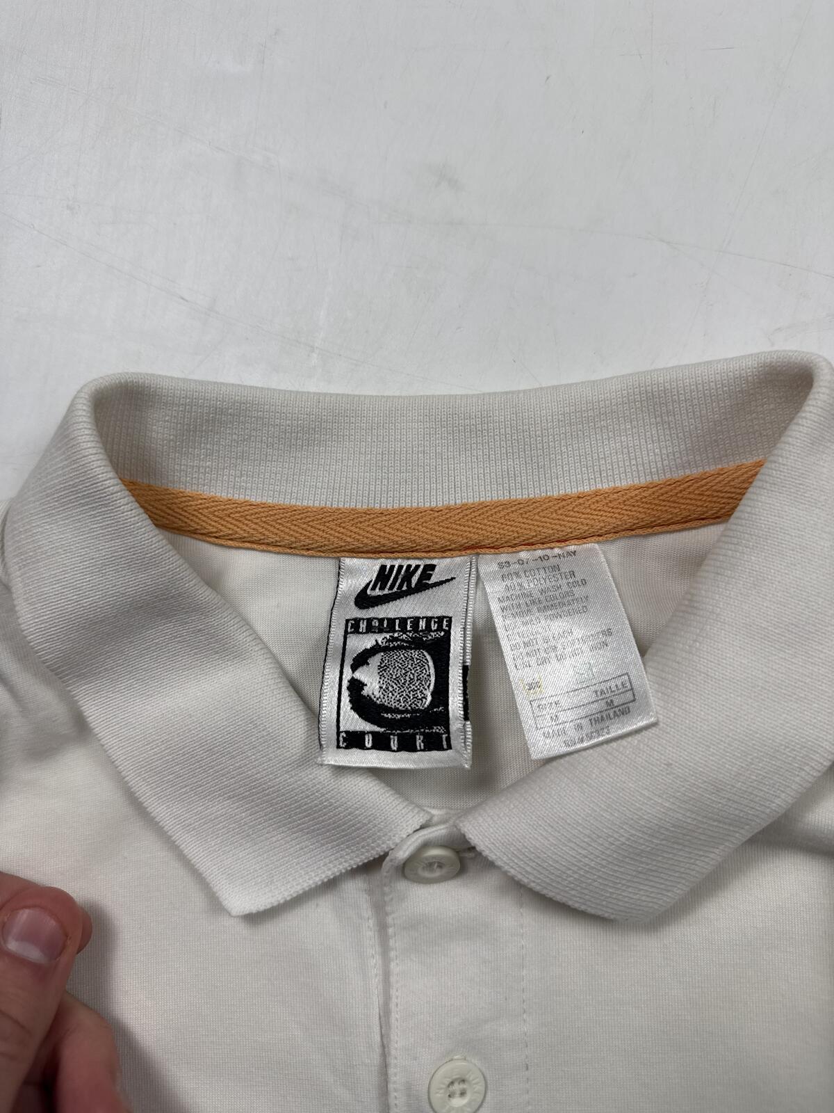 Vintage 90s Nike challenger court agassi polo shirt (M))